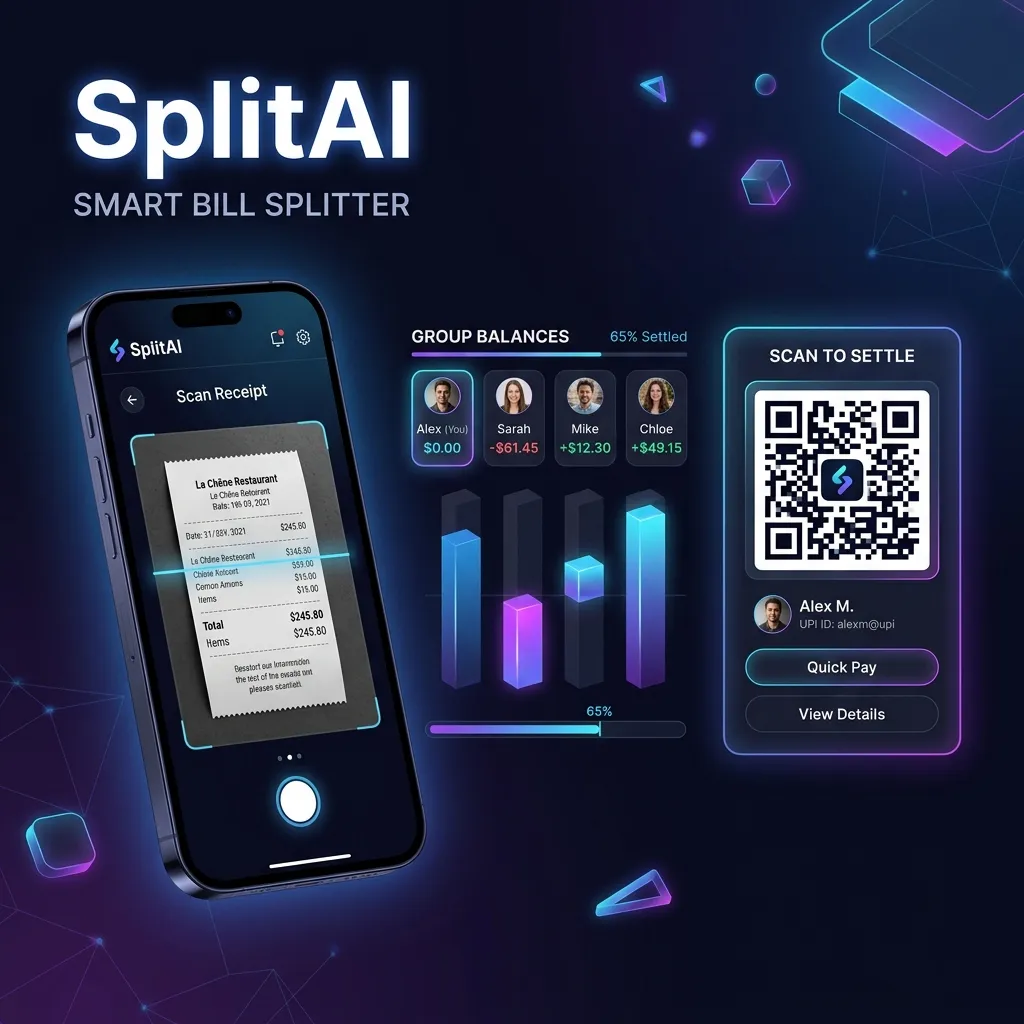 SplitAI Dashboard Preview Mockup